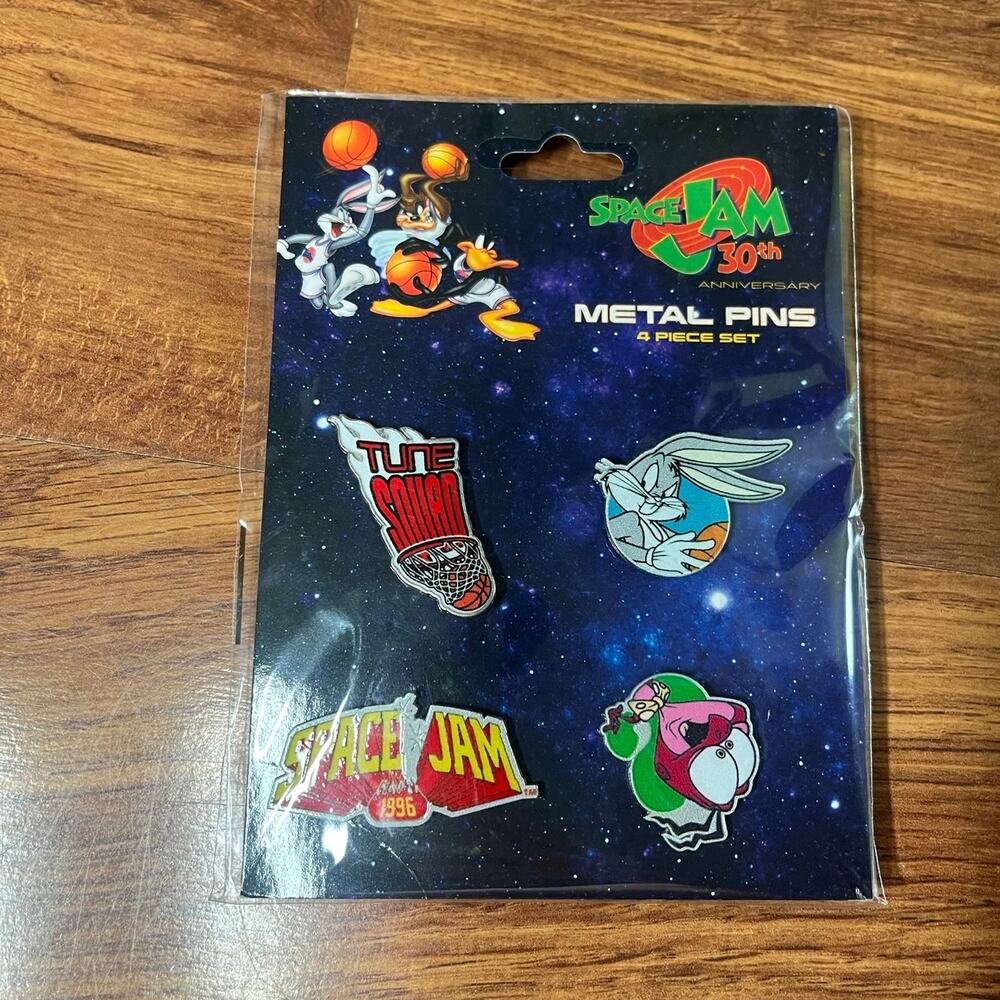 Space Jam 30th Anniversary Enamel Pins 90s Cartoon Kidcore
